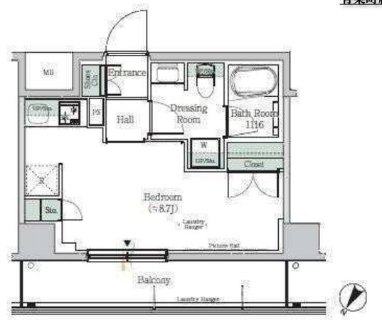 ワンルーフレジデンス木場イーストの物件間取画像